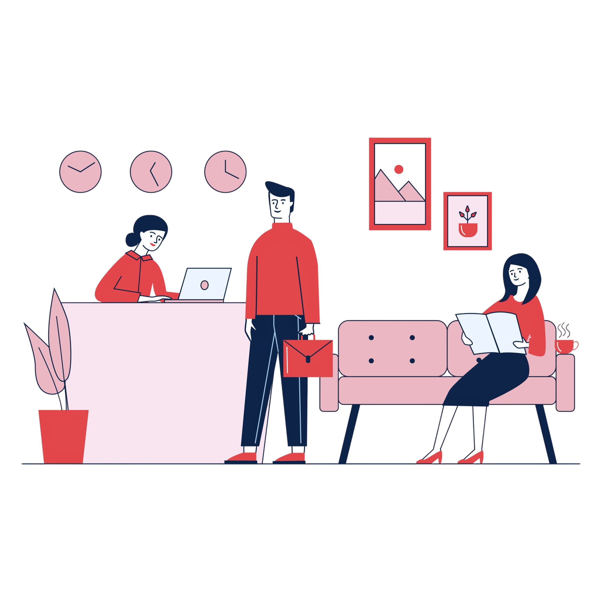Food delivery illustration